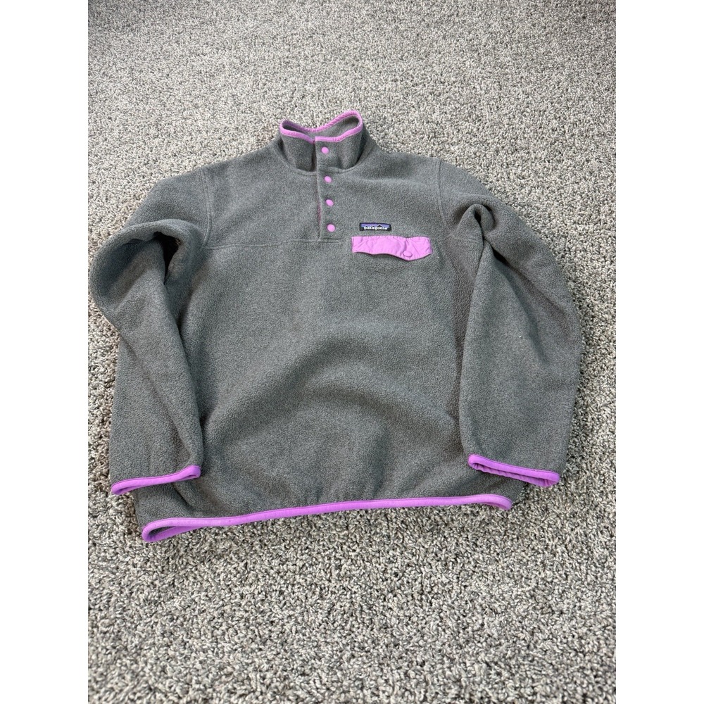 Patagonia Women's Lightweight Synchilla Snap-T Fleece Pullover Size XS Gray